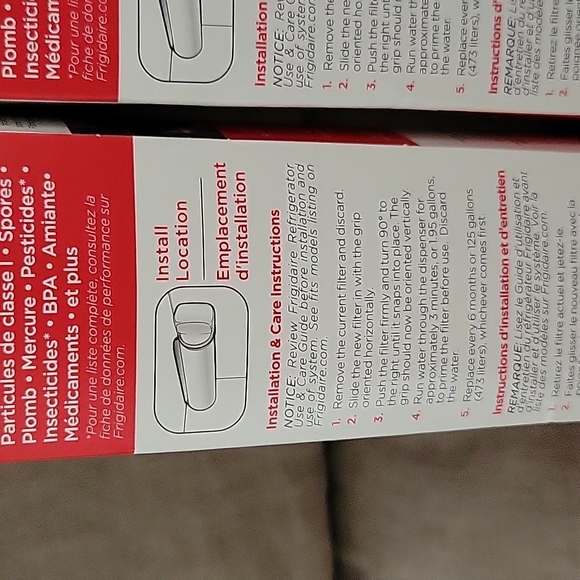 Frigidaire Pure Source Ultra 2 EPTWFU01 Refrigerator genuine Filters, 2 pack. - Picture 6 of 10